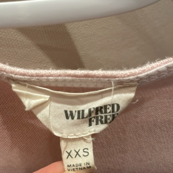 Aritzia Wilfred Free Pink Wrap Dress - Picture 2 of 6